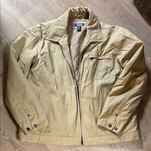 Vintage Premier Men's Tan Lightweight Cotton Utility Chore Barn Jacket